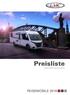 Preisliste. Cruiser Comfort Explorer Comfort REISEMOBILE 2018