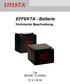 EFFEKTA - Batterie Technische Beschreibung
