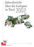 Jahresbericht über die Luftgüte in Tirol