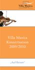 Villa Musica Konzertsaison 2009/2010