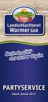 PARTYSERVICE Stand: Januar 2017