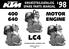'98 LC4 MOTOR ENGINE ERSATZTEILKATALOG SPARE PARTS MANUAL TECHNISCHE DATEN / TECHNICAL DATA ART.NR