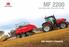 MF , 2250, 2260, 2270, 2270 XD, 2290 VON MASSEY FERGUSON
