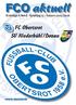 FCO aktuell. FC Obertsrot SV Niederbühl / Donau