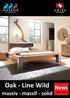 Oak - Line Wild. massiv - massif - solid. News
