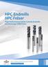 HPC Endmills HPC Fräser