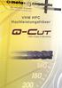 VHM HPC Hochleistungsfräser. Q-Cut. 100% made in Germany