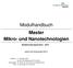 Modulhandbuch Master Mikro- und Nanotechnologien
