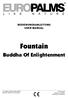 Fountain. Buddha Of Enlightenment BEDIENUNGSANLEITUNG USER MANUAL. Für weiteren Gebrauch aufbewahren! Keep this manual for future needs!