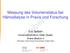 Messung des Volumenstatus bei Hämodialyse in Praxis und Forschung. Seibert. Eric Seibert. Universitätsklinikum Halle (Saale) Innere Medizin II