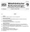 Mittelfränkischer. Amtliche Mitteilungen der Regierung von Mittelfranken. 74. Jahrgang Ansbach, Oktober 2006 Nr. 10. Inhalt