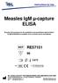 Measles IgM µ-capture ELISA