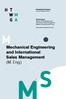 Mechanical Engineering and International Sales Management (M. Eng.)