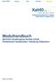 Modulhandbuch Bachelor-Studiengang Soziale Arbeit Fachbereich Sozialwesen, Abteilung Paderborn