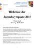 Richtlinie der Jugendolympiade 2015