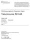 Tebuconazole SE 043. PSM-Zulassungsbericht (Registration Report) /00. Stand: SVA am: Lfd.Nr.: 31