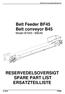 Belt Feeder BF45 Belt conveyor B45 Model B7045 / B8045