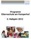 Programm Elternschule am Kemperhof. 2. Halbjahr 2012