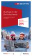 Ausflüge in der Zentralschweiz. 1. November 2013 bis 31. März 2014 sbb.ch/regionen SBB RAILAWAY- KOMBI-ANGEBOTE BIS ZU 20% RABATT