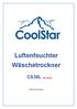 Luftenfeuchter Wäschetrockner CS38L Mit Ionizer