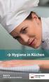 > Hygiene in Küchen BASICS. sicher & gesund arbeiten