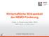 Wirtschaftliche Wirksamkeit der NEMO-Förderung