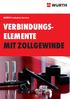 WÜRTH Industrie Service VERBINDUNGS- ELEMENTE MIT ZOLLGEWINDE