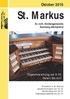 St. Markus. Oktober Orgeleinweihung am Feiern Sie mit! Ev.-luth. Kirchengemeinde Nürnberg-Gibitzenhof