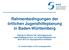Rahmenbedingungen der örtlichen Jugendhilfeplanung in Baden-Württemberg