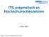 ITIL pragmatisch an Hochschulrechenzentren