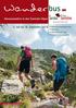 Wander bus. Genusswandern in den Sarntaler Alpen. 3. Juli bis 18. September