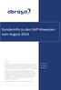 Kundeninfo zu den SAP Hinweisen vom August 2014