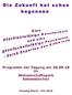 Veranstaltungstitel und Durchführende 09:00 Einlass