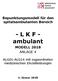 Bepunktungsmodell für den spitalsambulanten Bereich. - L K F - ambulant MODELL 2018 ANLAGE 4