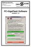 Simprop electronic Walter Claas GmbH & Co KG Ostheide 5 D Harsewinkel  PC-GigaFlash Software Version 1.0