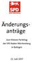 Änderungs- anträge. Zum Kleinen Parteitag der SPD Baden-Württemberg in Balingen