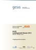GLES Landtagswahl Hessen 2013 ZA5737, Version Fragebogendokumentation