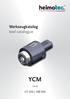 Werkzeugkatalog tool catalogue YCM VDI 40 GT 250 / 300 MA
