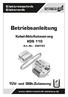 Betriebsanleitung. Kabel-Abluftsteuerung KDS 110. TÜV- und DIBt-Zulassung. Elektrotechnik Elektronik. Art.-Nr.: