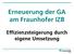 Erneuerung der GA am Fraunhofer IZB