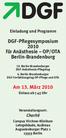 DGF-Pflegesymposium 2010 für Anästhesie OP/OTA Berlin-Brandenburg