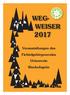 WEG- WEISER. Veranstaltungen des Fichtelgebirgsvereins Ortsgruppe. Ortsverein. Bischofsgrün