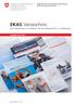 EKAS Verzeichnis. der Publikationen zu Sicherheit und Gesundheitsschutz am Arbeitsplatz. Ausgabe Juni 2016
