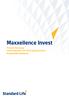 Maxxellence Invest. Private Vorsorge Informationen vor Vertragsabschluss Kundeninformationen