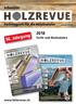 56. Jahrgang. Tarife und Mediadaten.  Schweizer Fachmagazin für die Holzbranche. Schweizer 1/2 2017
