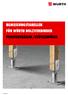 Bemessungstabellen für Würth Holzverbinder Pfostenträger/Stützenfüße