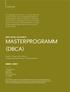 MASTERPROGRAMM (DBCA)