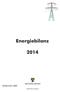 Energiebilanz. Statistisches Landesamt