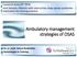 Ambulatory management strategies of OSAS
