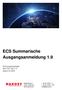 ECS Summarische Ausgangsanmeldung 1.9